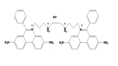 Fig. Ethidium Homodimer-1 (EthD-1) structure formula